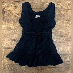 Vintage converse babydoll style tie font top